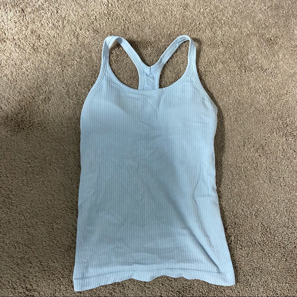 COPY - Lululemon light blue ebb to street tank. Size 6.